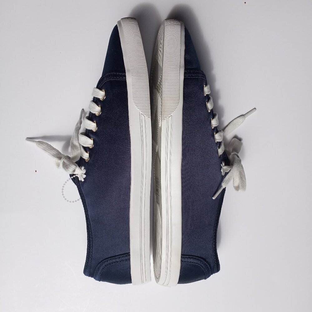 NWOT JACK ROGERS Lia Satin Lace Up Casual Fashion Sneakers - Midnight Navy - Picture 9 of 12
